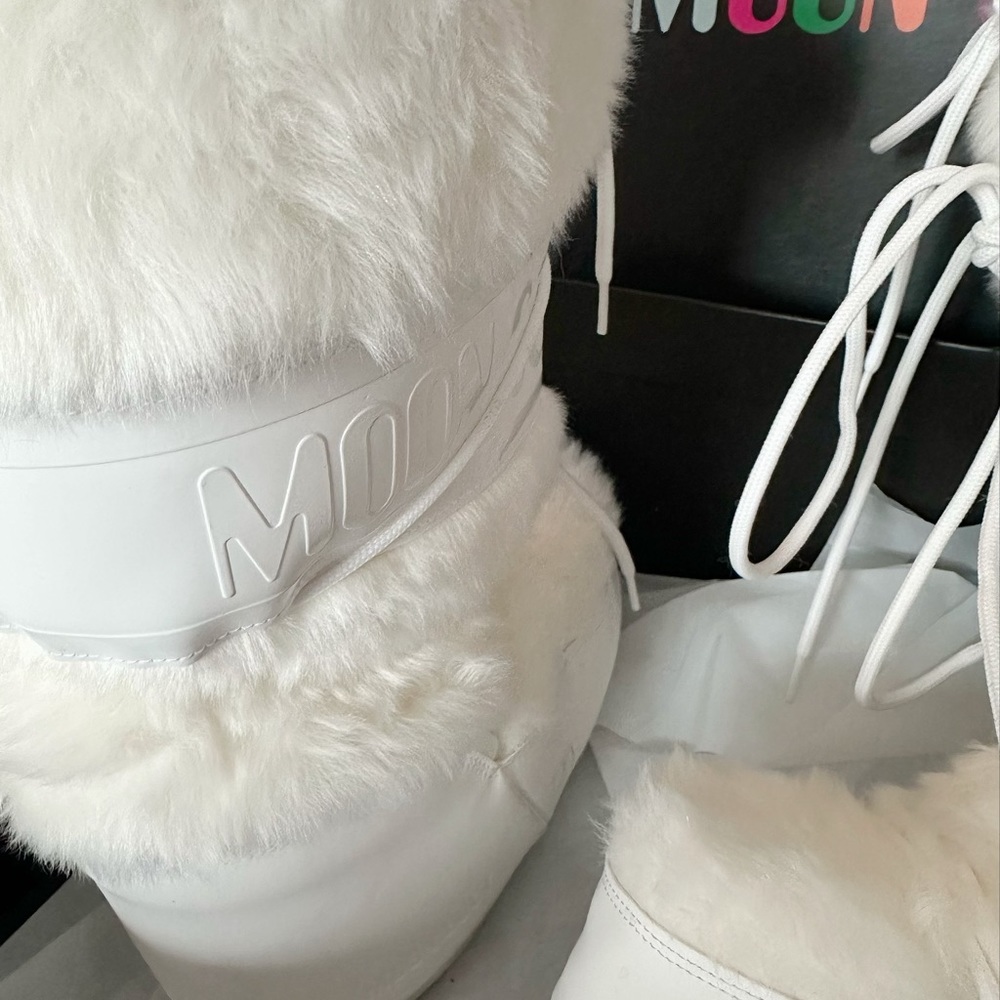 Moon Boots Icon faux fur and faux leather snow boots